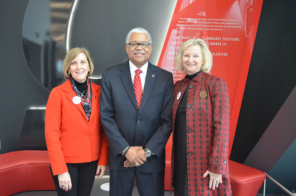 Faculty-Staff Campaign Co-chairs Tina Whalen, Eric Abercrumbie and Lisa Newman