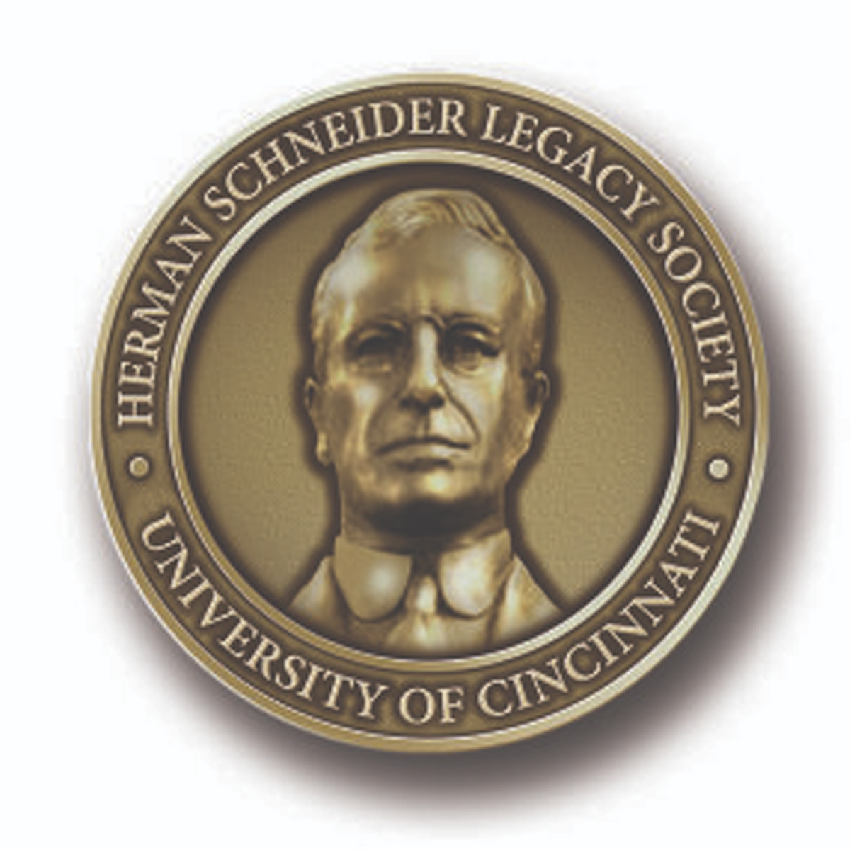 Herman Schneider Legacy Society gold coil logo