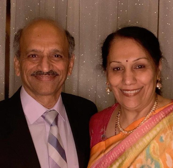 Narendar and Rashmi Sahgal smiling
